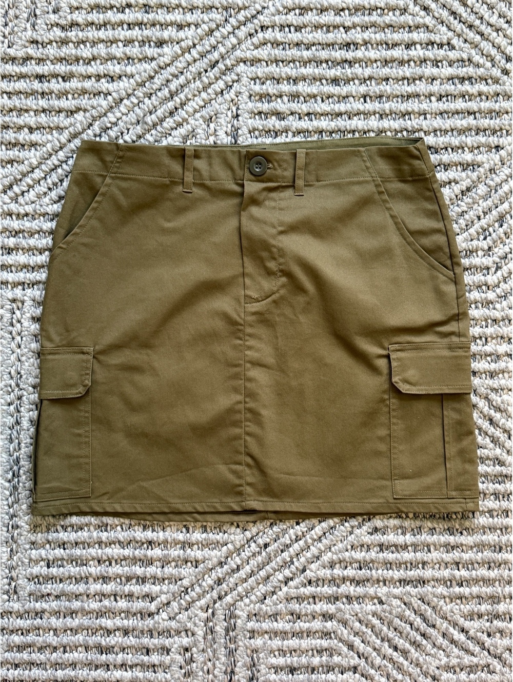NWT rue21 Khaki Utility Cargo Mini Skirt size L
